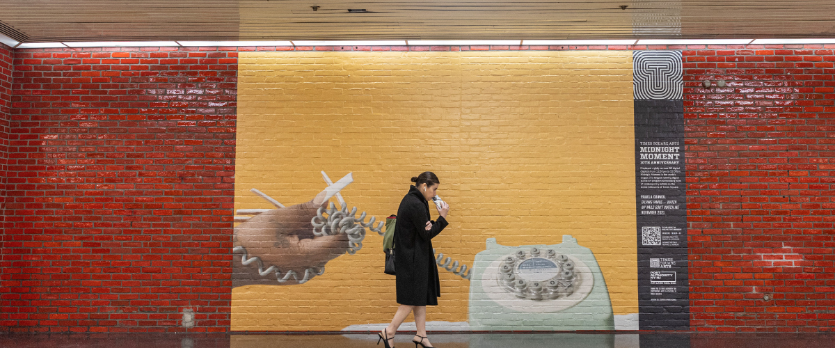A still from Pamela Council's "Talking Hands – Watch My Nails Don’t Watch Me," on display in Port Authority