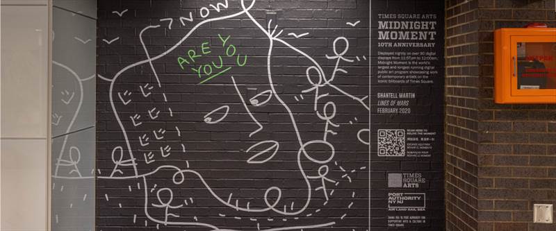 Port Authority x Midnight Moment, Shantell Martin work, masthead photo