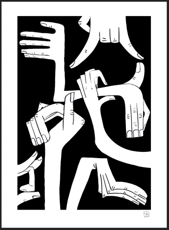 Pedro Reyes print of On The Other Hand