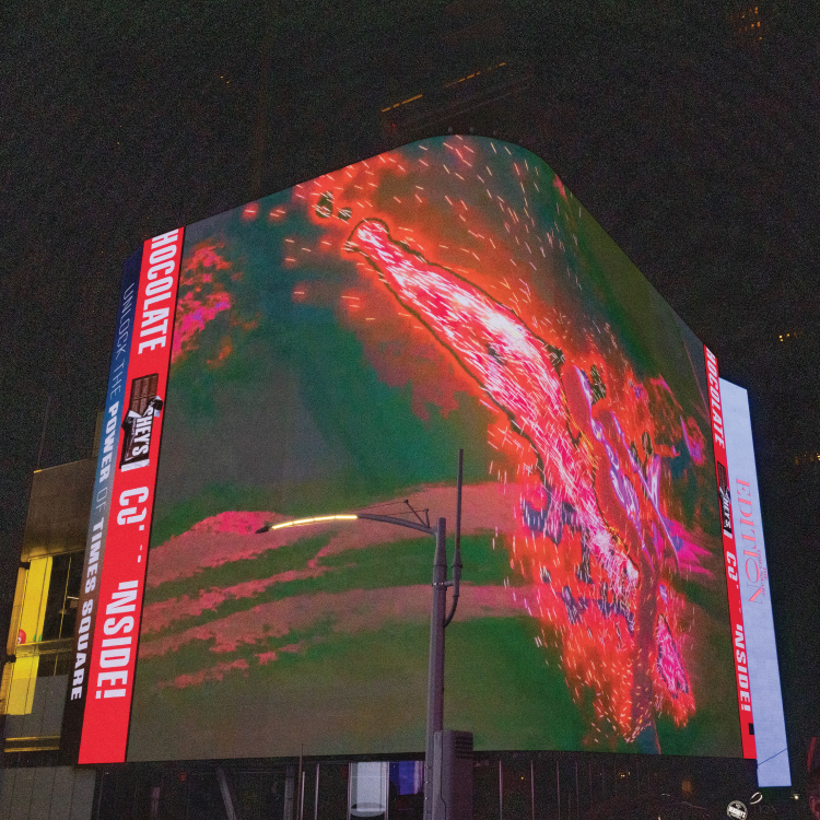 Movement Portraits on the screens, project image